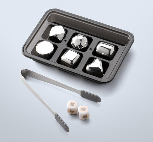 Circle Joy 圆乐304不锈钢速冻金属冰块威士忌洋酒冰粒冰酒石 商品图5