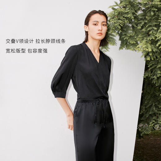 【商场同款】麦檬夏真丝衬衫5E612S441Q 商品图3