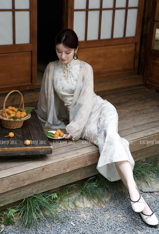 【门店同款】ENJOY夏季云敛-步步“升”花风雅颂旗袍套装 158143141 商品图9