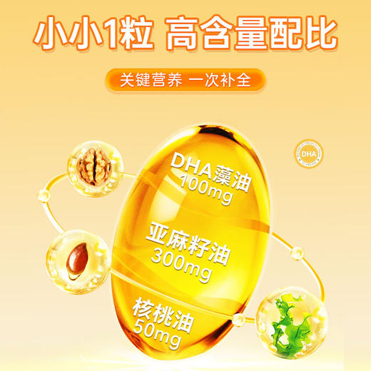 【专属】仁和DHA核桃油凝胶糖果0.7g/粒*58粒 商品图2