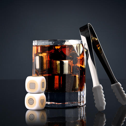 Circle Joy 圆乐304不锈钢速冻金属冰块威士忌洋酒冰粒冰酒石 商品图4