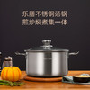 【小家电】龙的longde不锈钢汤锅大炖汤煲汤锅煮面燃煤气灶明火电磁炉通用煎炒焖煮一体 LD-TG134 HF 商品缩略图3