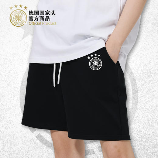 德国国家队官方商品 | 黑色经典队徽款运动短裤透气穆勒欧洲杯 商品图1