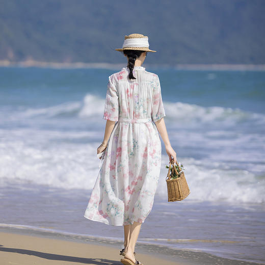 新中式女装，苎麻连衣裙TT96162 商品图3