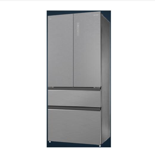 美菱 冰箱 BCD-516WP9BZ菱纱灰 516升法式四门冰箱 零嵌  玻璃面板 风冷无霜  0.1度变频 商品图0