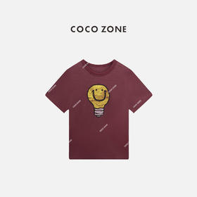 COCO ZONE 刘一一 夏季设计感短袖T恤宽松百搭圆领上衣CC2B1086