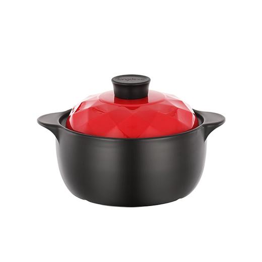 【小家电】龙的longde陶瓷锅炖锅3.5L砂锅汤锅新陶养生浅汤煲明火耐高温 适用燃气灶 LD-TP730 HF 商品图5