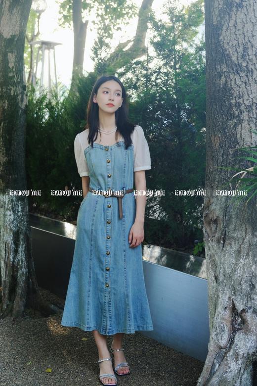 【门店同款】ENJOY夏季牛仔拼接鱼尾连衣裙 158048119 商品图0