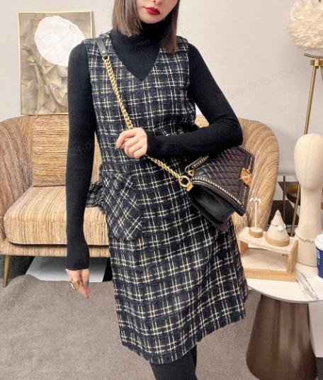 【M1】臣禾小香风粗 花呢连衣裙9211020376【奥莱】 商品图1