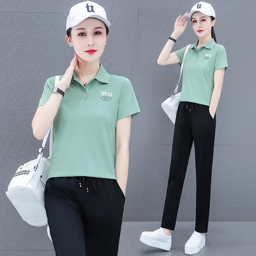 冰丝POLO衫运动，显瘦速干套装TR-JJ6216 商品图1
