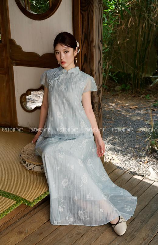 【门店同款】ENJOY夏季云敛-步步“升”花花影旗袍套装 158042833 商品图1