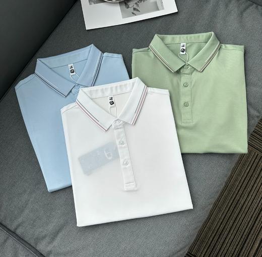 【父亲与队友同款polo衫】高端醋酸真丝亚麻男装 桑蚕丝POLO衫T恤  带蚕丝亚麻成分 透气速干 好穿干爽不易皱 商品图3