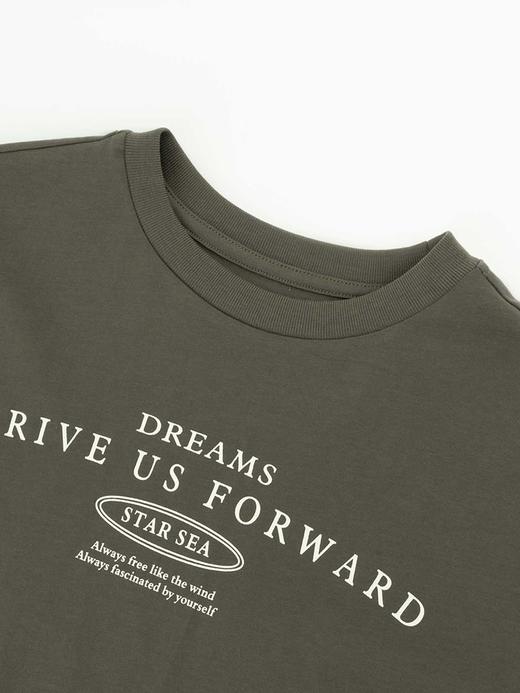 COCO ZONE 夏季字母短袖圆领T恤时尚百搭上衣CC2B1073 商品图4