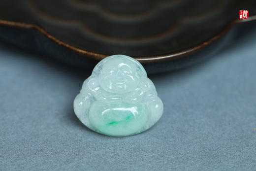 【欢喜】天然翡翠弥勒佛 配精美挂绳 商品图0