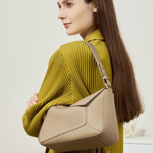 时尚实用头层牛皮单肩腋下包斜挎包 商品图2