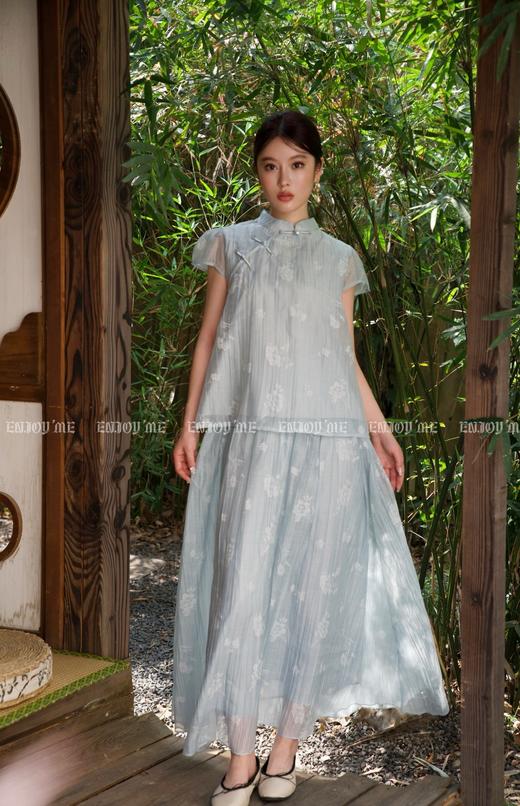 【门店同款】ENJOY夏季云敛-步步“升”花花影旗袍套装 158042833 商品图0