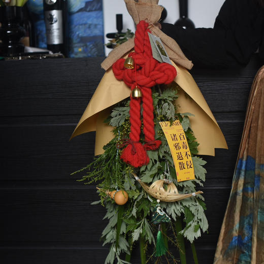 手持艾旗招百福，门悬蒲剑斩千邪（万福款） 商品图6