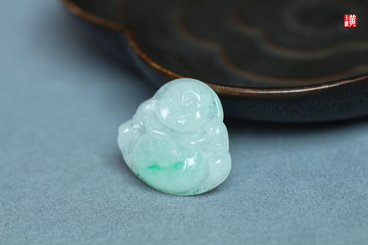 【欢喜】天然翡翠弥勒佛 配精美挂绳 商品图1