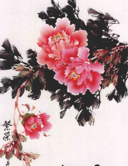  写意牡丹，这样画配景才生动！ 