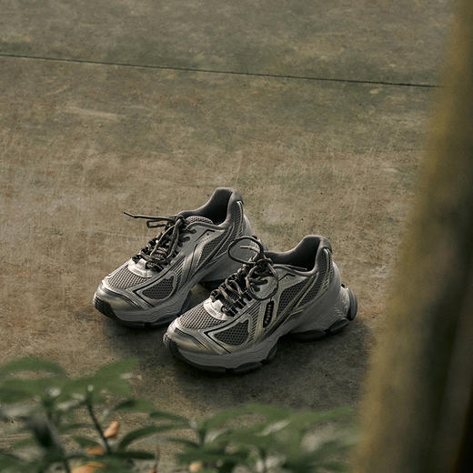 faytobe金属色超时空老爹鞋25春夏透气网面羊皮舒适运动休闲鞋 商品图3