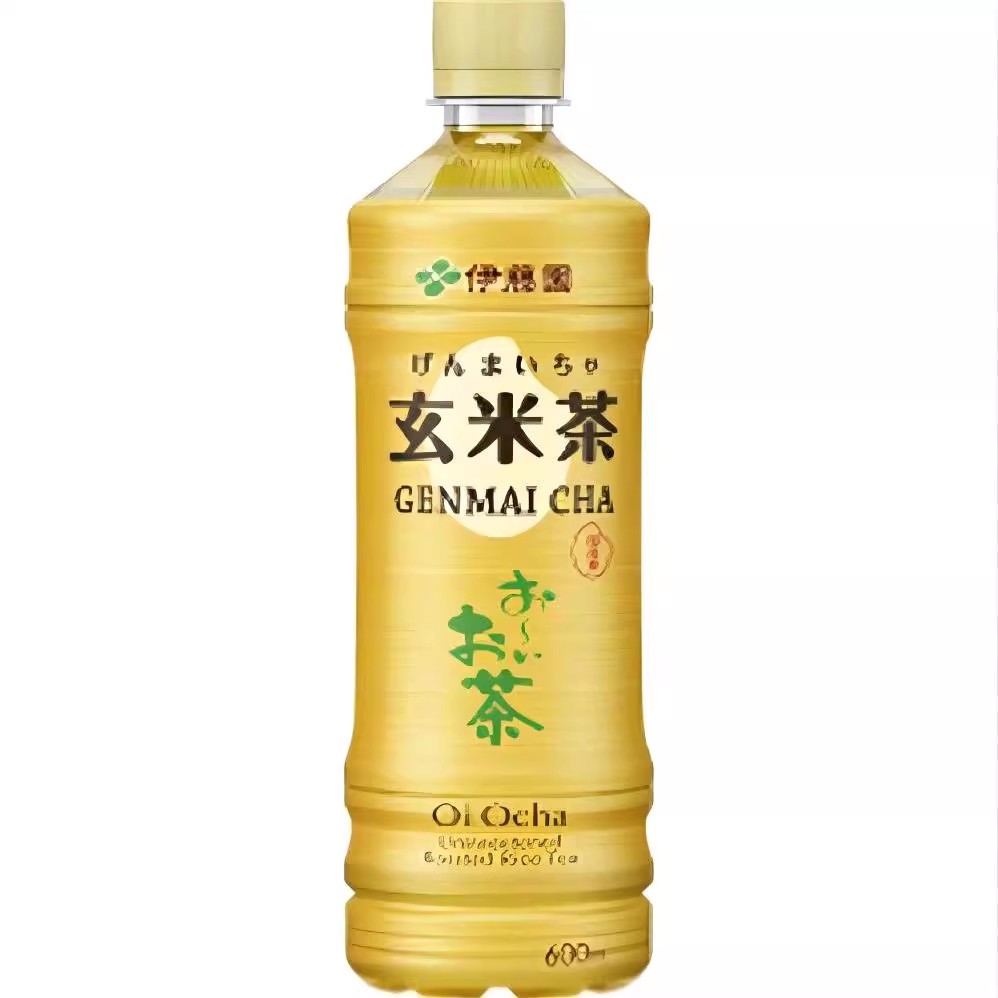 伊藤园玄米茶糙米抹茶味饮料600ml/瓶