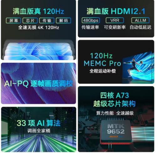 KKTV康佳（912716）75E9 120HZ狂暴高刷游戏电视WiFi6130色域12bit液晶 商品图1