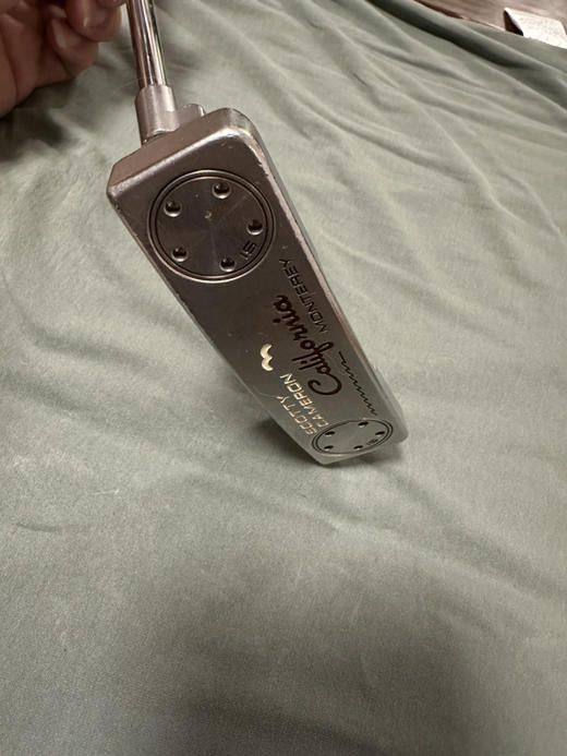 W泰勒利斯高尔球杆
Titleist推杆 Scotty Cameron 
尺寸:34
原装握把
非常平衡，方向准
喜欢条形推杆球手可选 商品图1