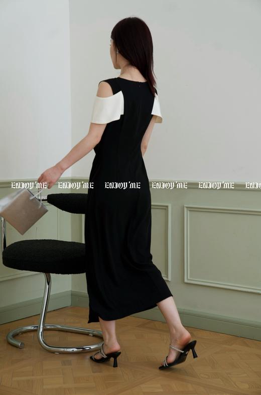 【门店同款】ENJOY夏季法式一字带水钻小跟拖鞋 157347432 商品图6