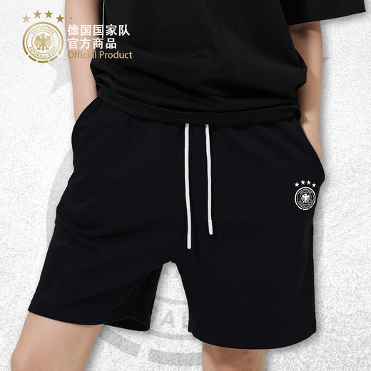 德国国家队官方商品 | 黑色经典队徽款运动短裤透气穆勒欧洲杯 商品图2