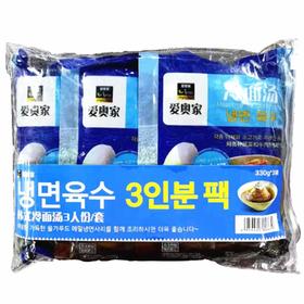 올가푸드 냉면육수 3인분 팩(330gx3)