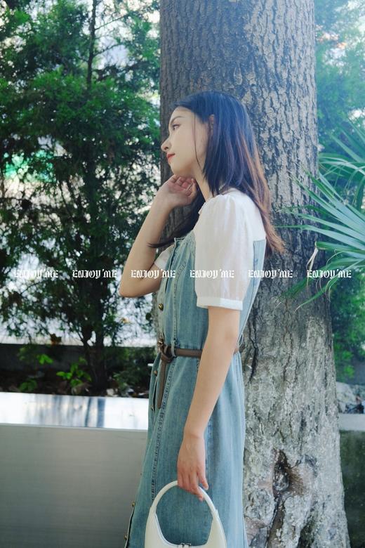 【门店同款】ENJOY夏季牛仔拼接鱼尾连衣裙 158048119 商品图2