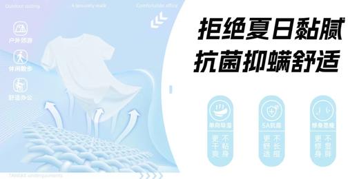 秒导技术荃能实用功能t、日常休闲运动一秒导汗干爽不沾身！抗jun抑螨舒适不长痘~男女同款，立体剪裁修身不显胖！舒适有型的日常穿搭好物！ 商品图13