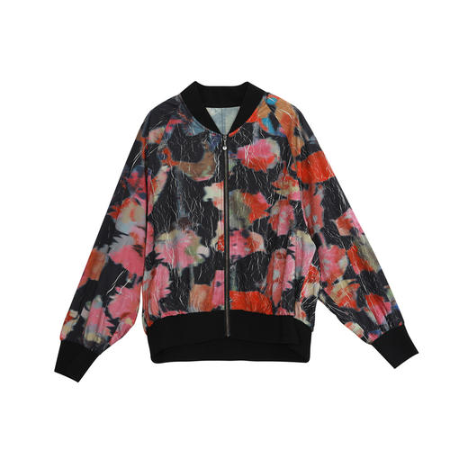 谜底薄款外套长袖女2024夏季款复古风百搭空调房棒球服247MW5059 商品图4