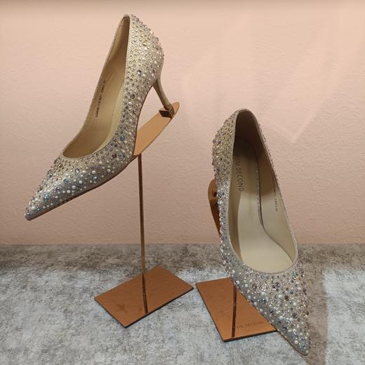 IUIU SECOND 2023新款尖头闪面高跟时装鞋宴会鞋U24AE11378 商品图7