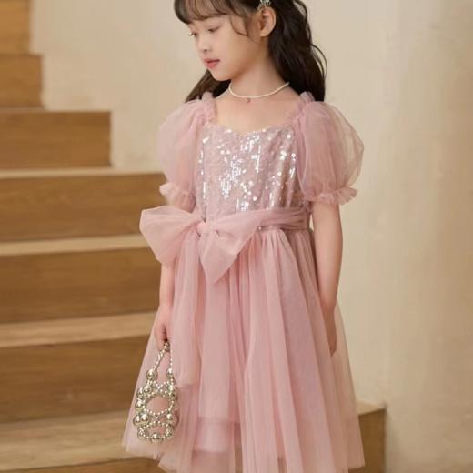 TUTU.KK女童连衣裙夏季新款洋气仙女风气质蝴蝶打结女宝宝公主裙洋气90-130 商品图3