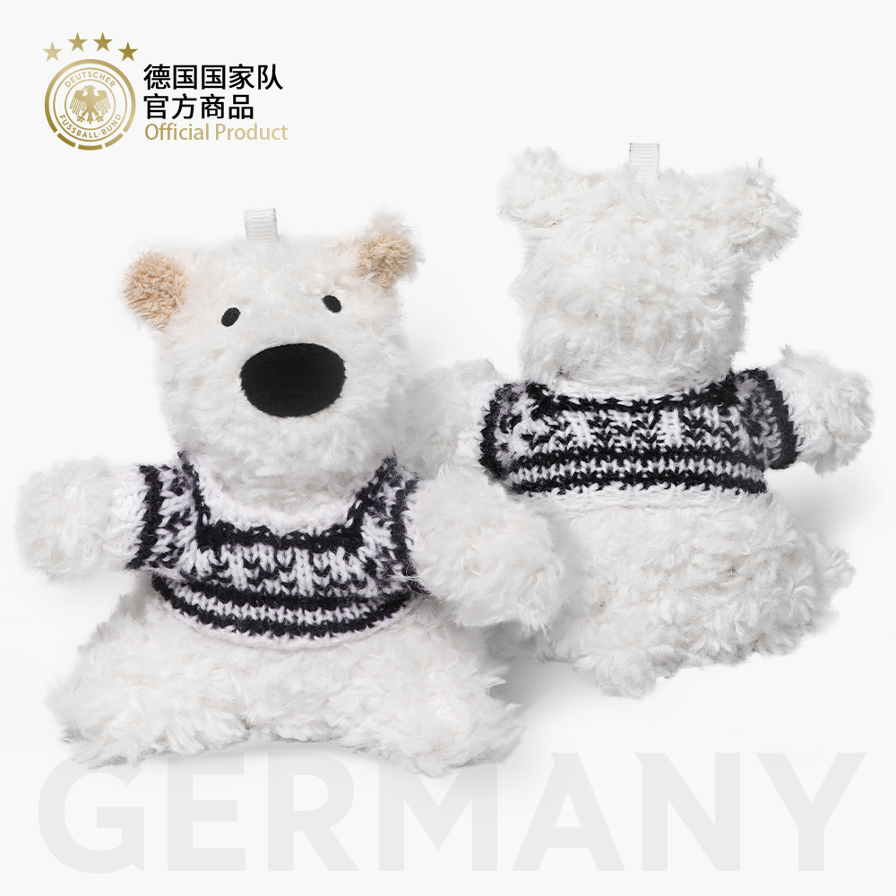 德国国家队官方商品 | 穆勒欧洲杯毛衣小狗挂件可爱毛绒球迷周边