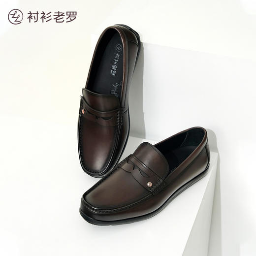 【总裁办公】磁疗减震乐福牛皮鞋247B0S311N 商品图2