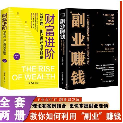 【精选2本】副业赚钱+财富进阶 人人可复制的爆款赚钱课 商品图0
