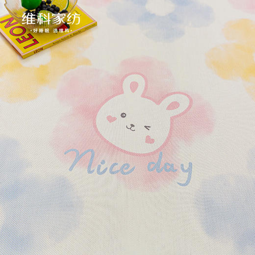 【维科家纺】印花冰藤席夏凉席冰丝席两/三件套儿童宿舍学生可折叠软席子 商品图2