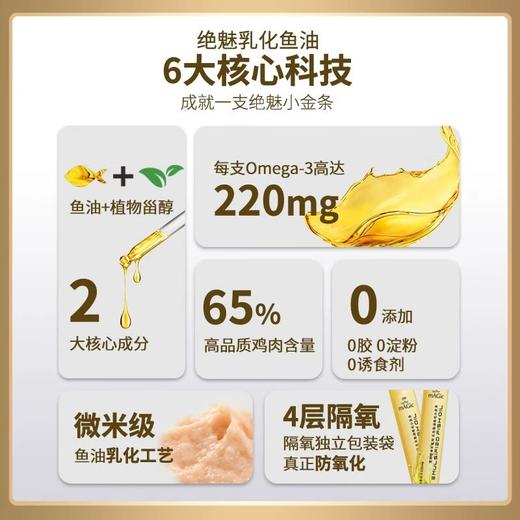 绝魅乳化鱼油美毛小金条 12gX7条  犬猫通用 宠物营养补充剂 商品图4