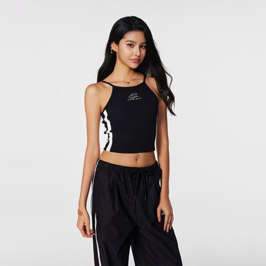 【Achock官方店】辣妹撞色织带设计吊带衫女潮牌高街打底运动背心 商品图1