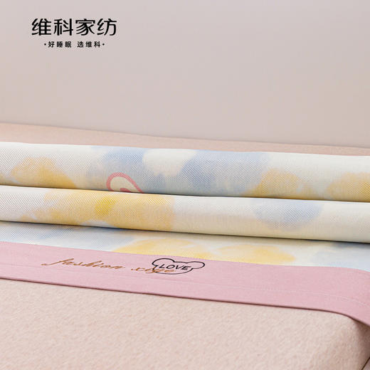 【维科家纺】印花冰藤席夏凉席冰丝席两/三件套儿童宿舍学生可折叠软席子 商品图4