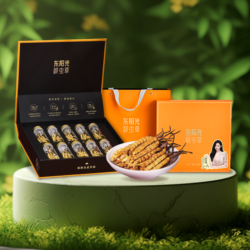 东阳光冬虫夏草 冻干鲜虫草10克 滋补礼盒