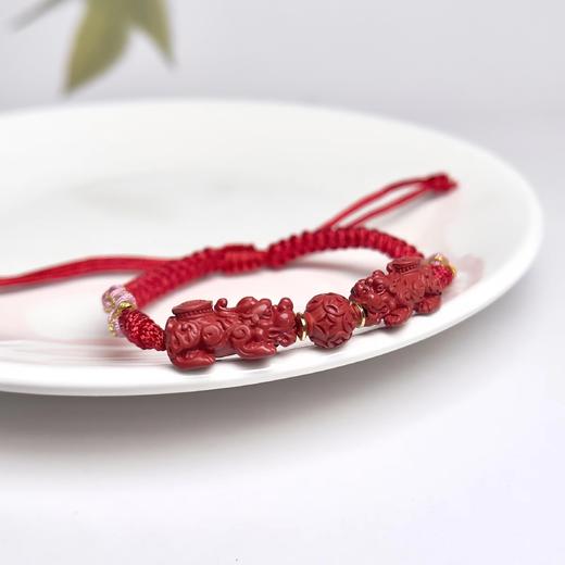 朱砂手绳-双貔貅圆珠 商品图0