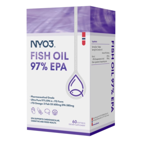 NYO3挪威进口97%高EPA纯度深海鱼油胶囊60粒 A-3520