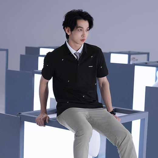 【新品上新】HX 春夏季翻领短袖T恤Y102420057101POLO杉 商品图2