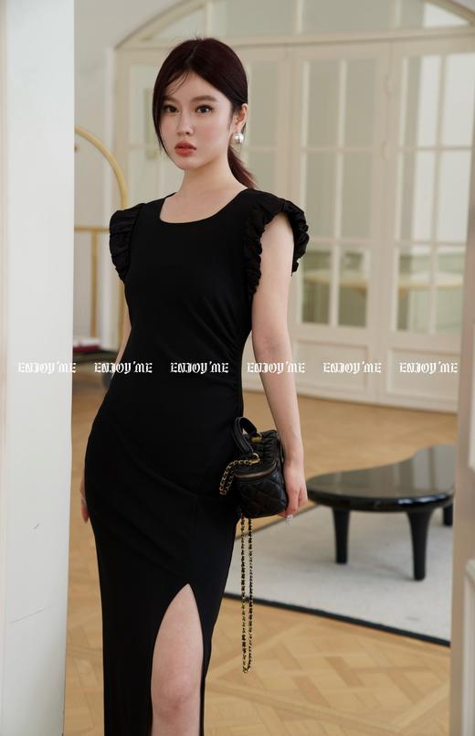 【门店同款】ENJOY夏季木耳飞袖方领连衣裙 157943656 商品图7