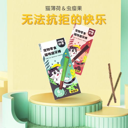 妙爽木天蓼磨牙棒猫薄荷/虫瘿果6支盒装 猫咪自嗨零食玩具批发 商品图4