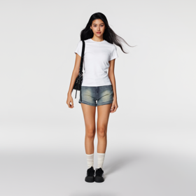 【Achock官方店】简约基础款纯色打底T恤潮牌夏季新款圆领短袖女