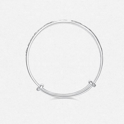 周大生足银推拉宝宝手镯百福具臻有福手镯龙凤送福手镯福满盈手镯周岁礼 商品图1